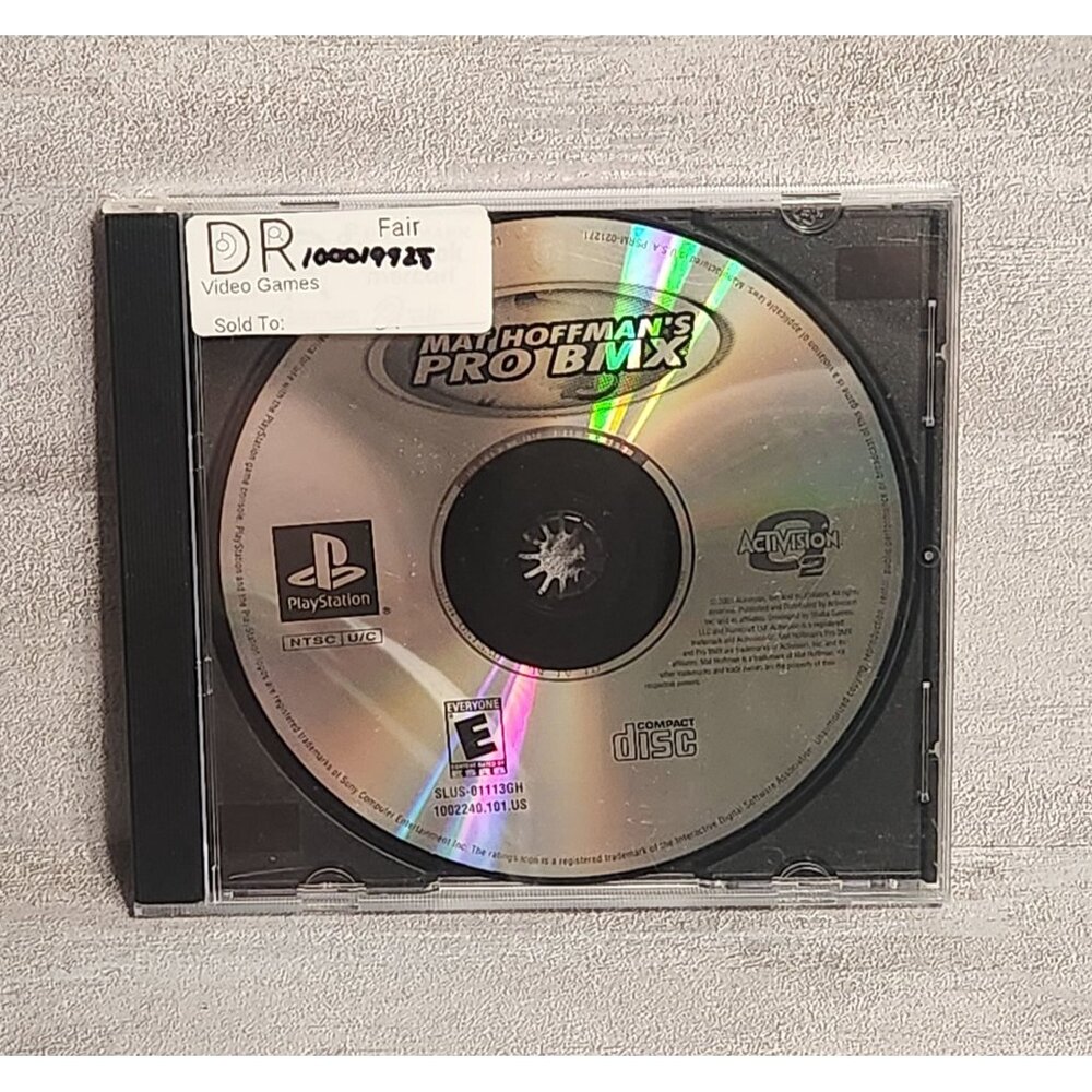 Matt Hoffman's Pro BMX for PlayStation 1